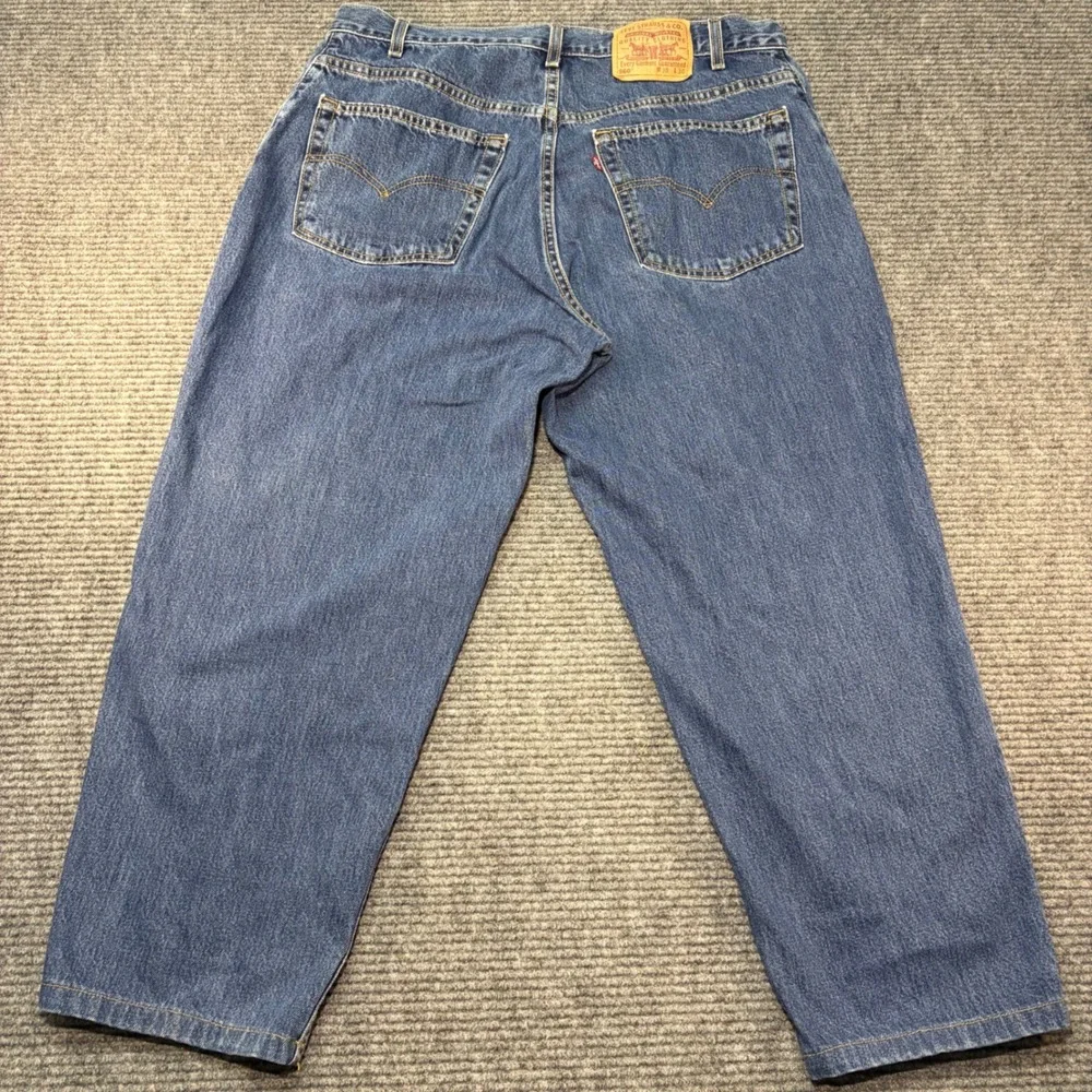 Levis 560 Loose Fit Tapered Leg Jeans Mens 38x30 Blue Denim Made USA 00560-4886